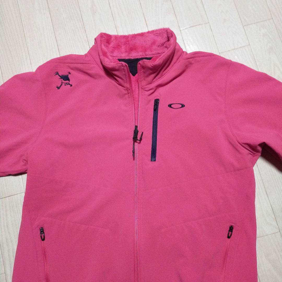 極美品　OAKLEY ボアジャケット　フリース　リバーシブル　ゴルフウェア