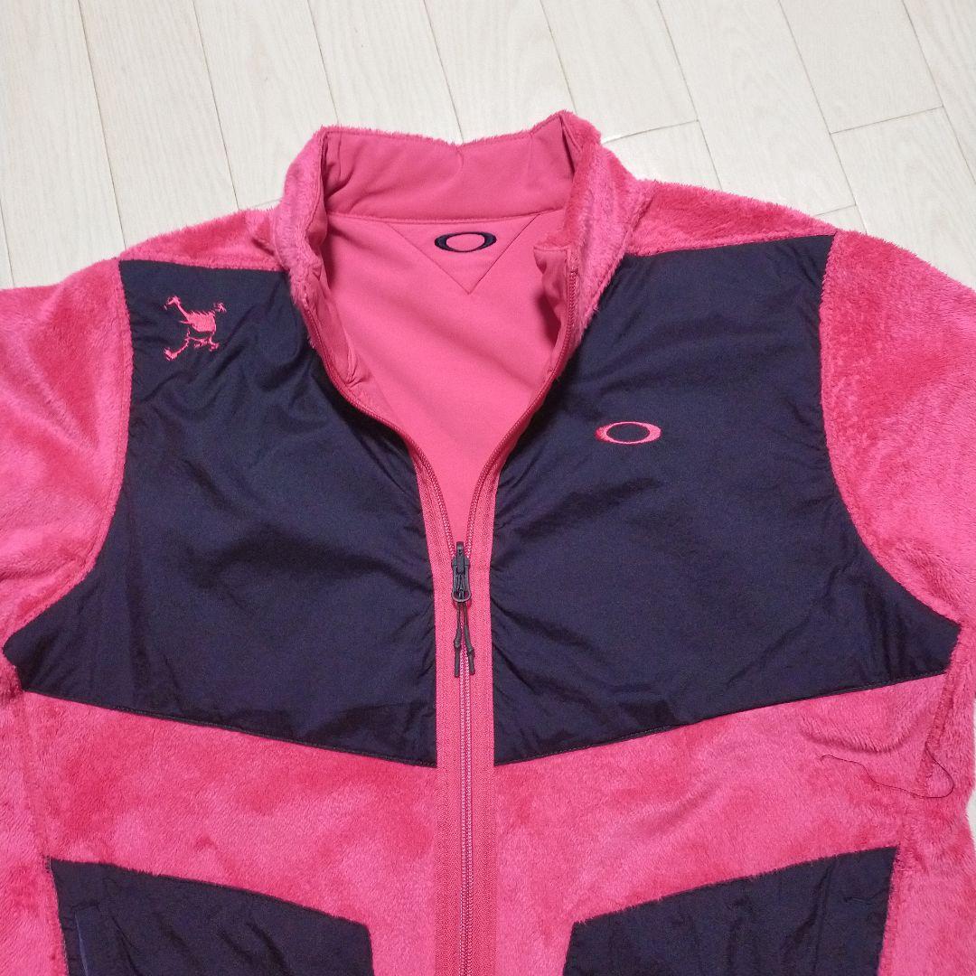 極美品　OAKLEY ボアジャケット　フリース　リバーシブル　ゴルフウェア