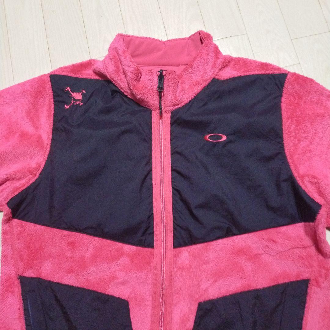 極美品　OAKLEY ボアジャケット　フリース　リバーシブル　ゴルフウェア