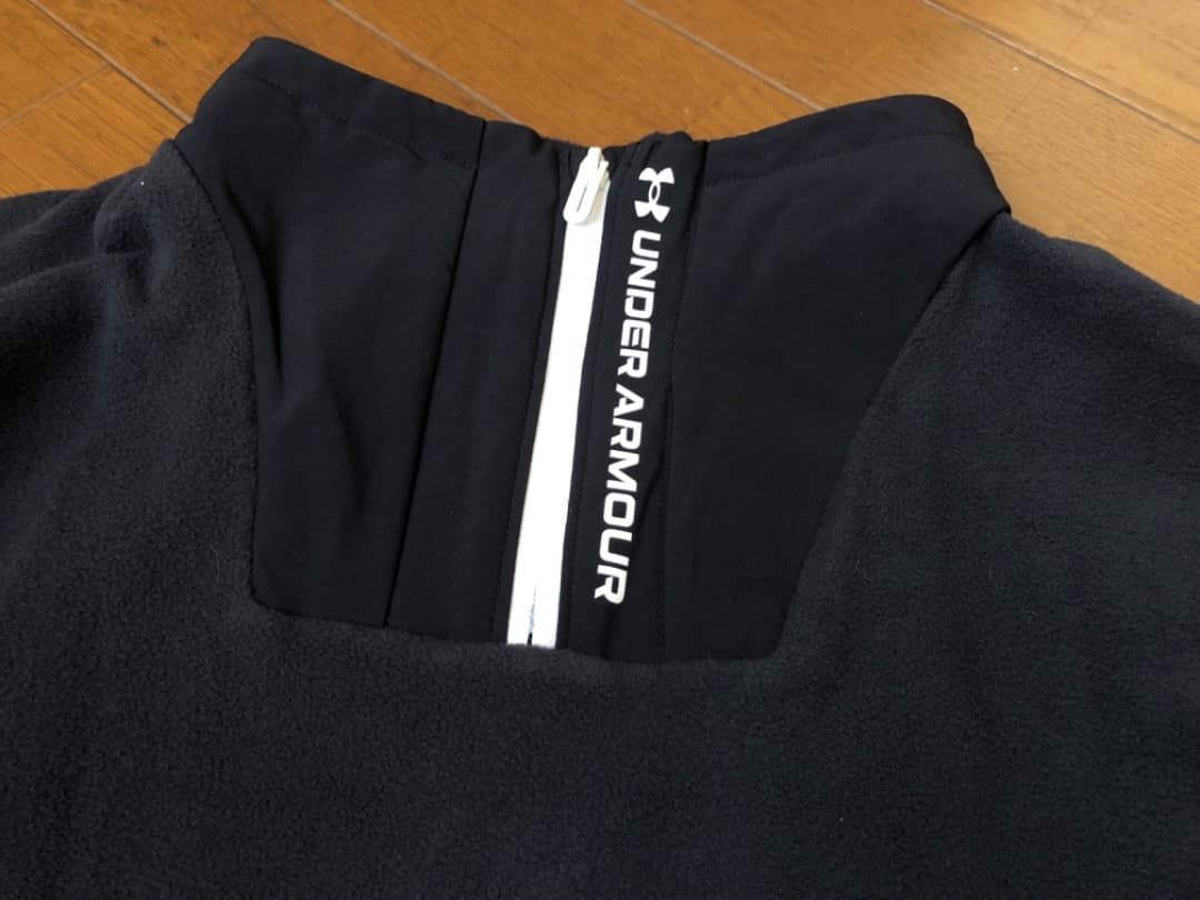 アンダーアーマー　ブラック　フリース　ラッシュ　1/2 ハーフジップ　rush
