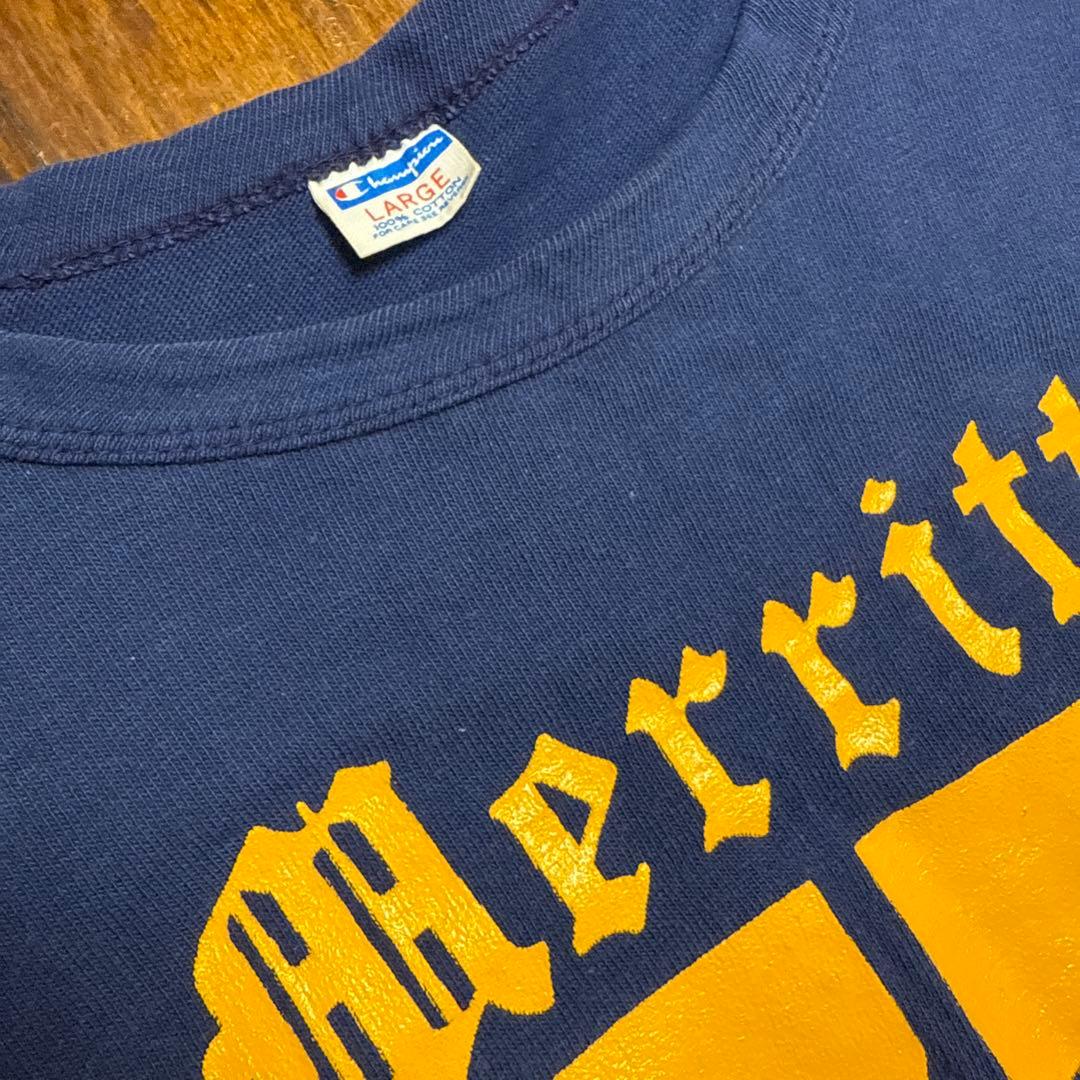 チャンピオン バータグ tシャツ ゾロ目 tシャツ フットボールシャツ