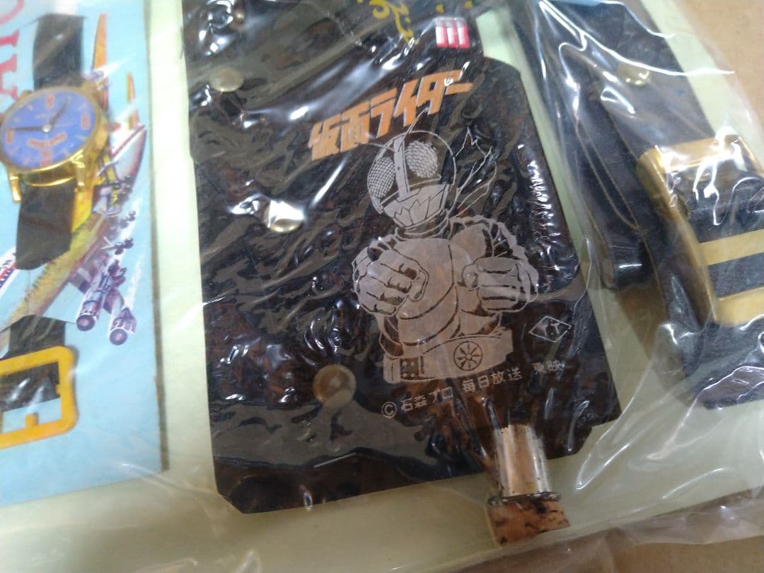 タカトクトイス 仮面ライダー 絵がわりベルト ホルスター コルク銃 時計