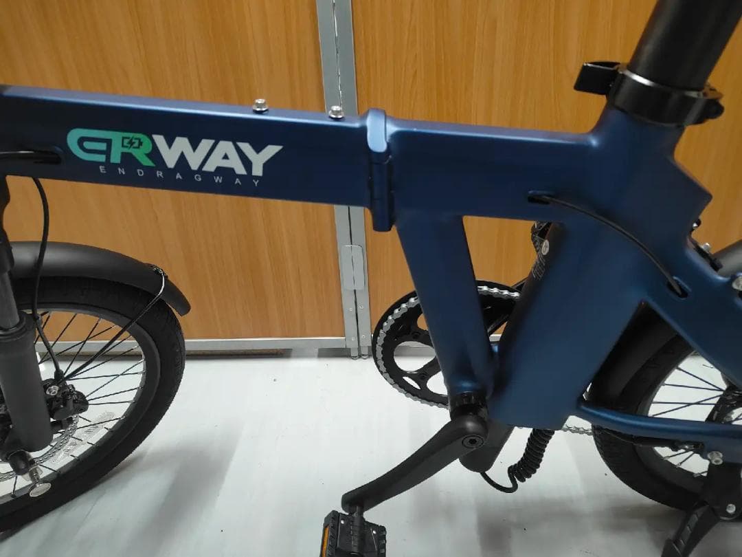 【在庫残りわずか！】折りたたみ電動アシスト自転車ERWAYA02ネイビー