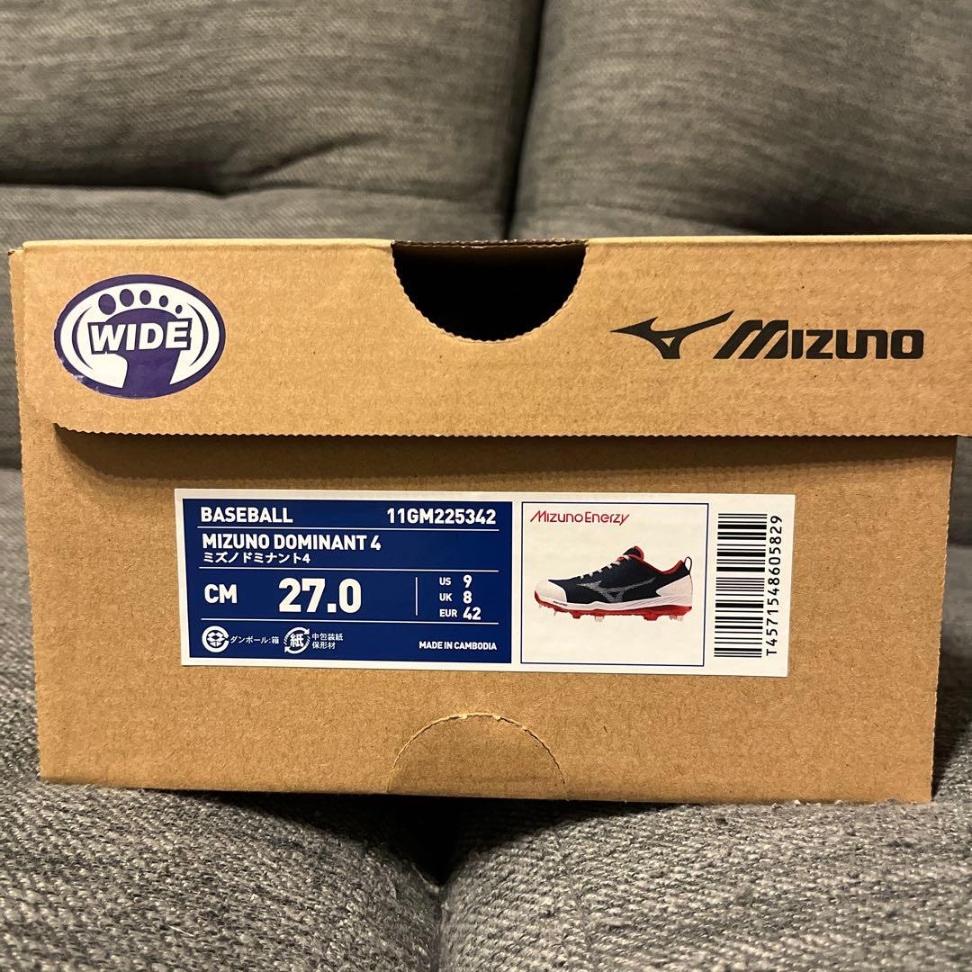 Mizuno 野球 スパイク ドミナント4 27.0cm