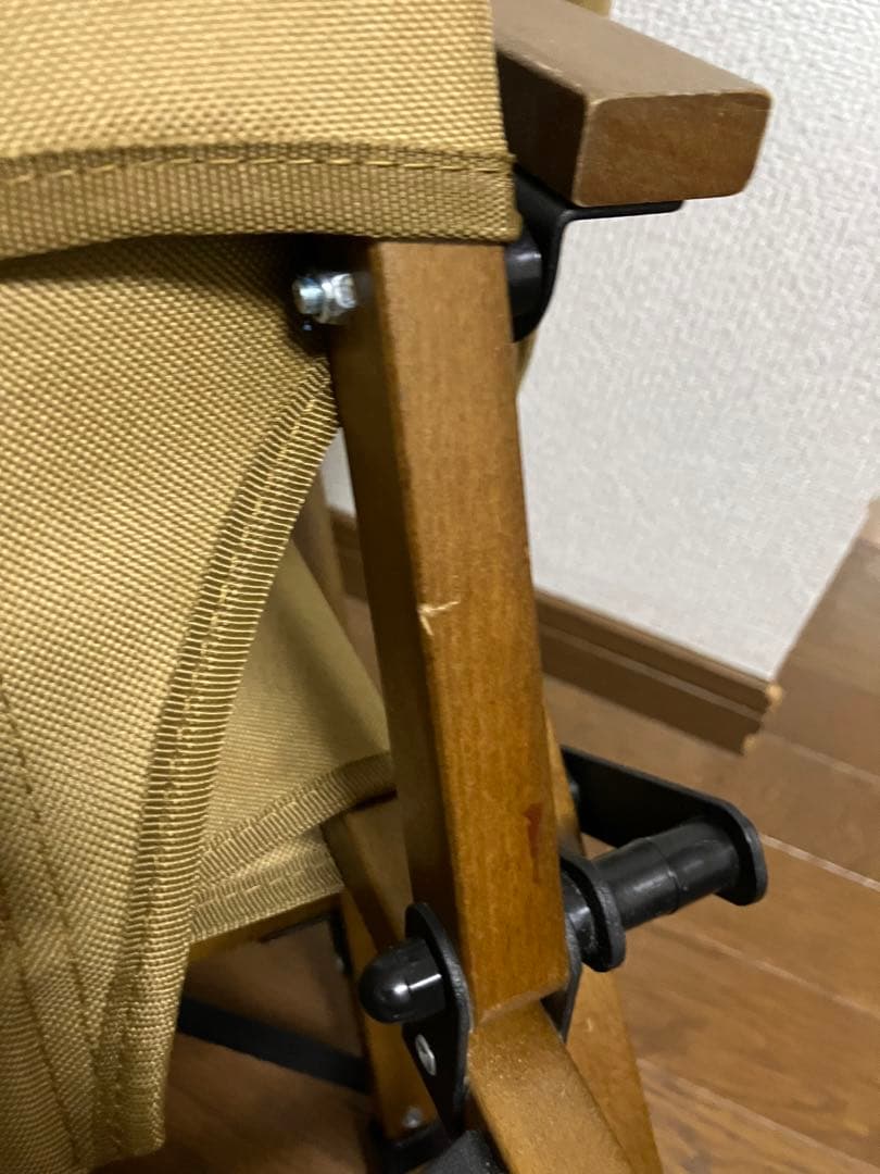 ワック　フォールディングウッドチェア　タン