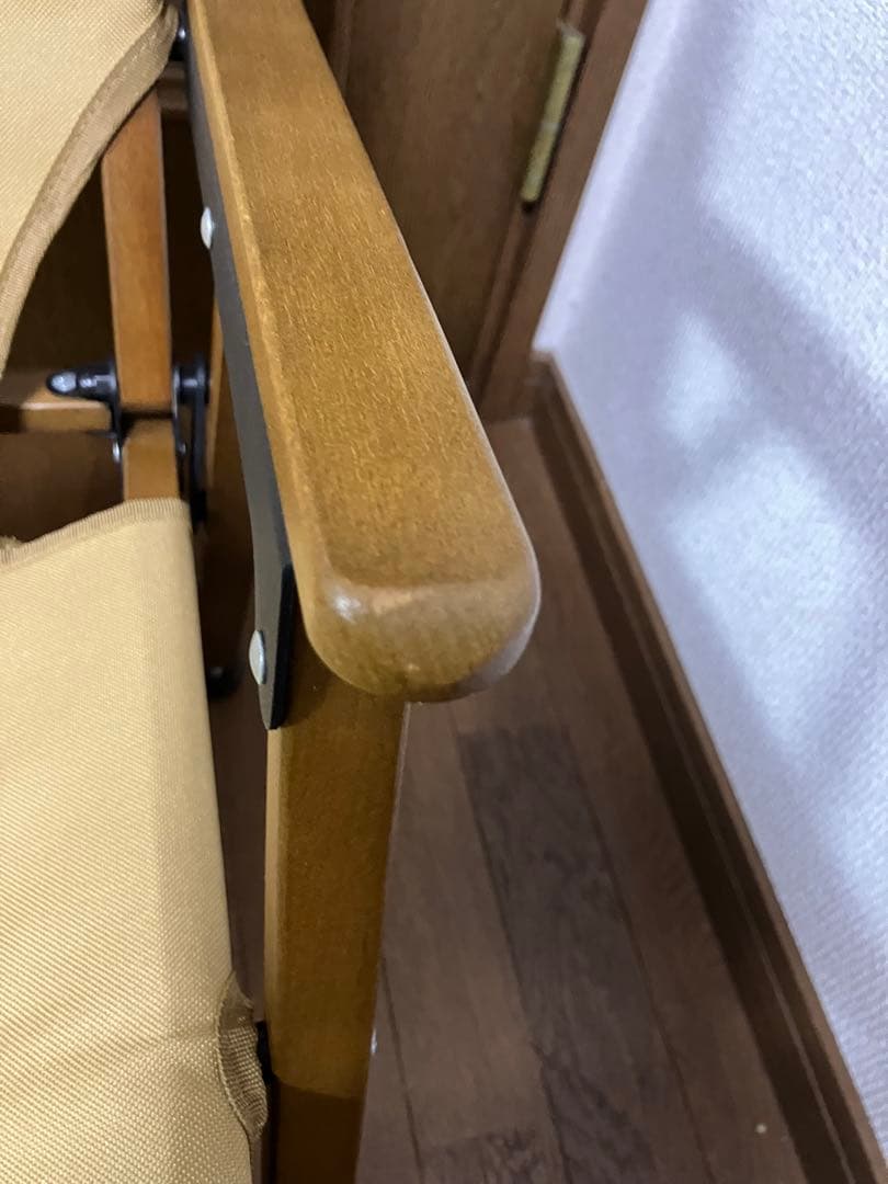 ワック　フォールディングウッドチェア　タン