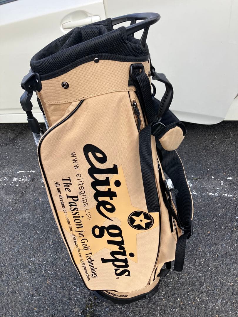 elite grips スタンドキャディバッグ ベージュ　9.5型