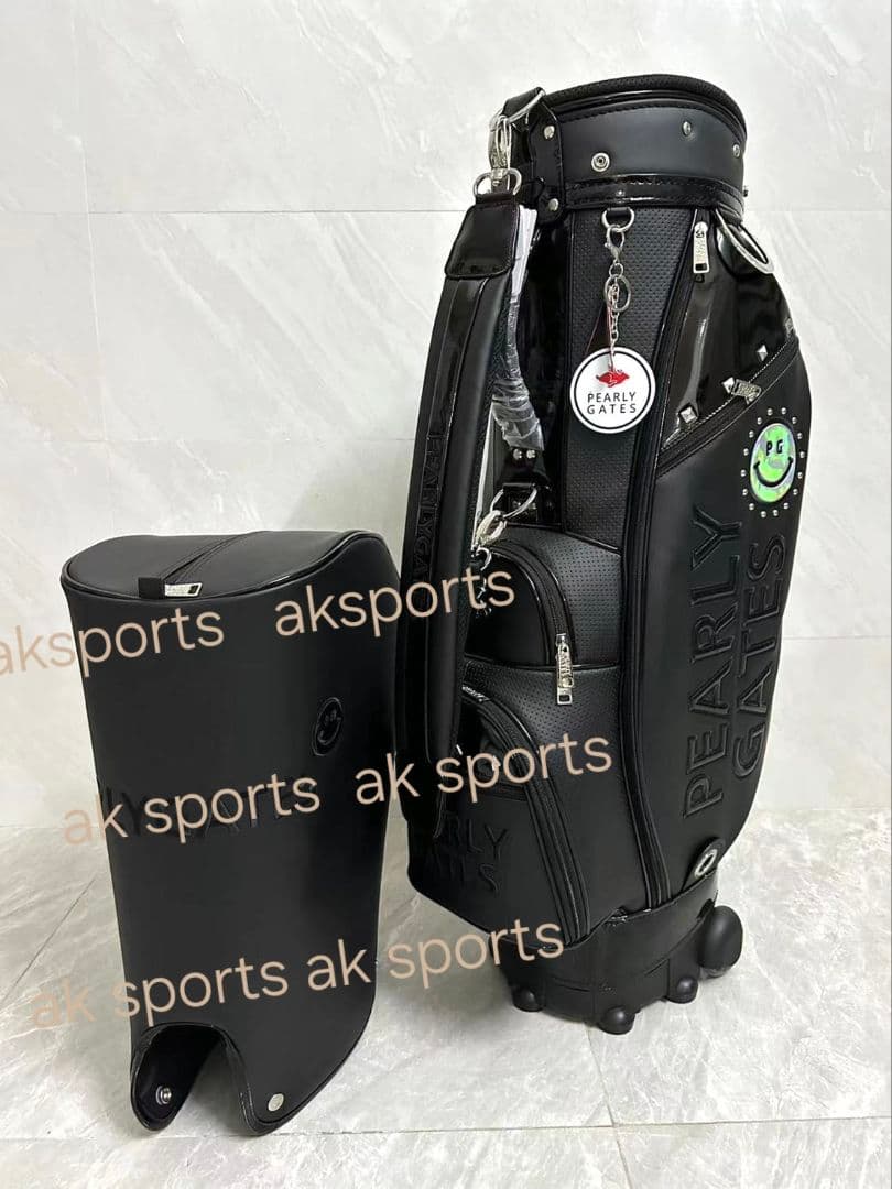 人気再入荷●キャスター付きパーリゲーツキャディバッグブラック