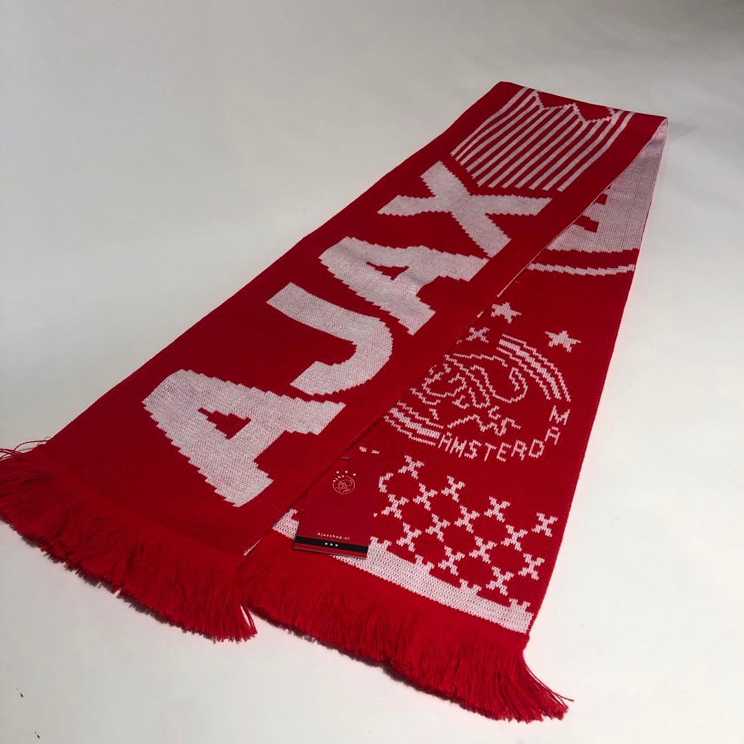 新品 AJAX アヤックス サッカー マフラー　オランダ　アムステルダム