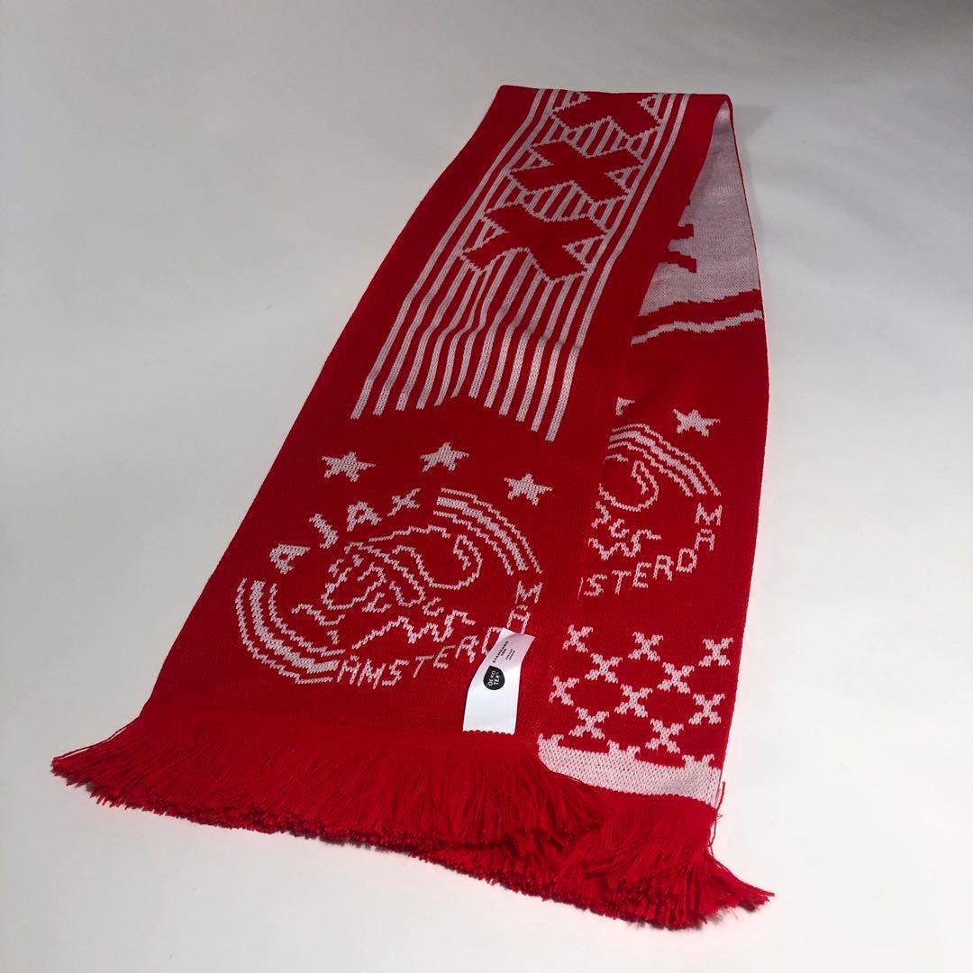新品 AJAX アヤックス サッカー マフラー　オランダ　アムステルダム
