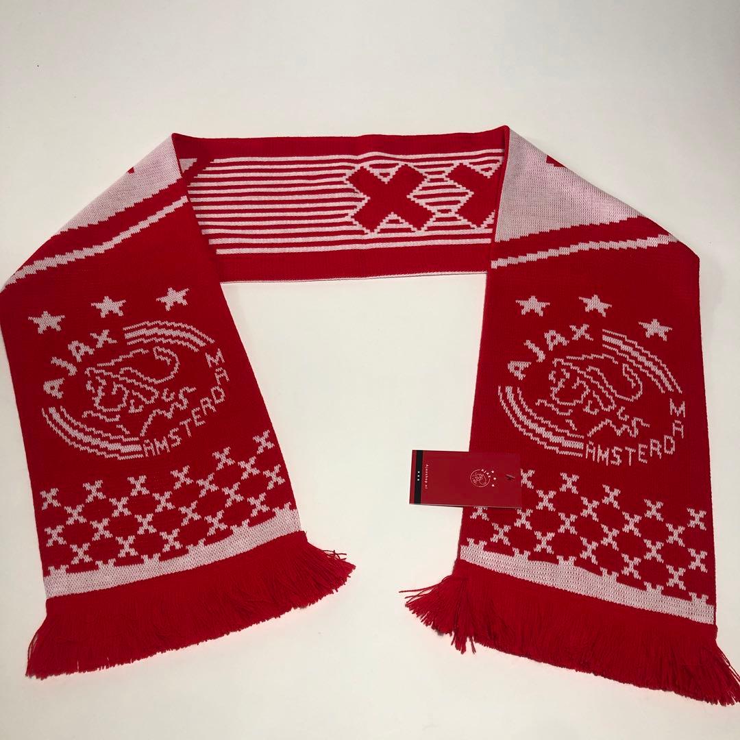 新品 AJAX アヤックス サッカー マフラー　オランダ　アムステルダム