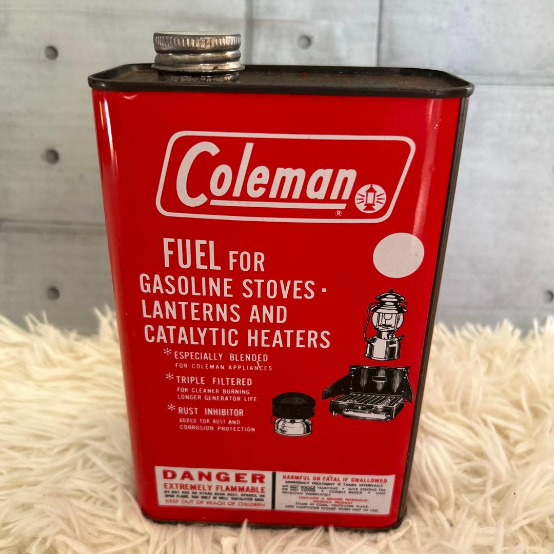 【レア】coleman ビンテージコールマン　ガソリン缶　レトロ　キャンプ