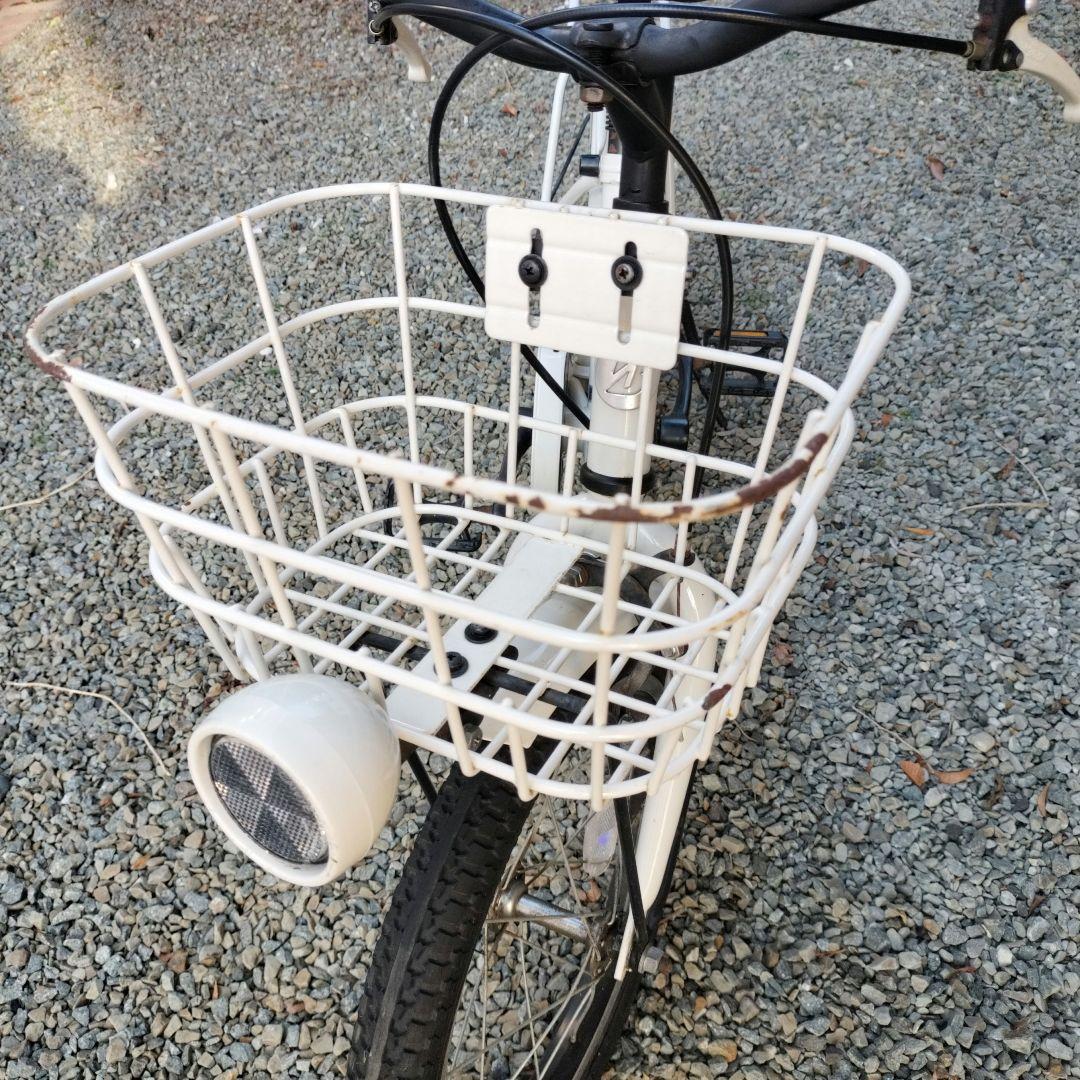 bikke 子供用自転車 ホワイト 補助輪とサドルカバー付き