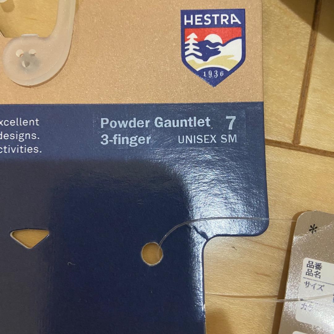 ジ*ノ様 未使用 Hestra Powder Gauntlet 3-finger