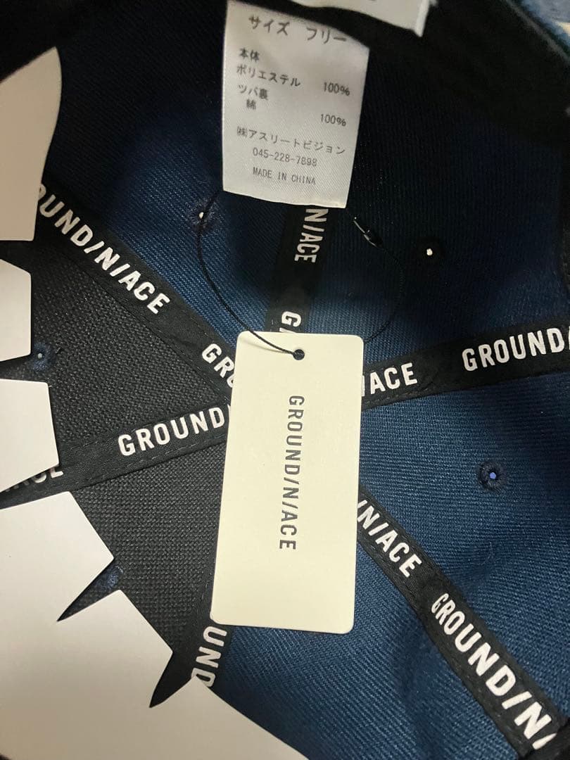 GROUND/N/ACE ネイビー　キャップ セラミックパワーギア　MLB