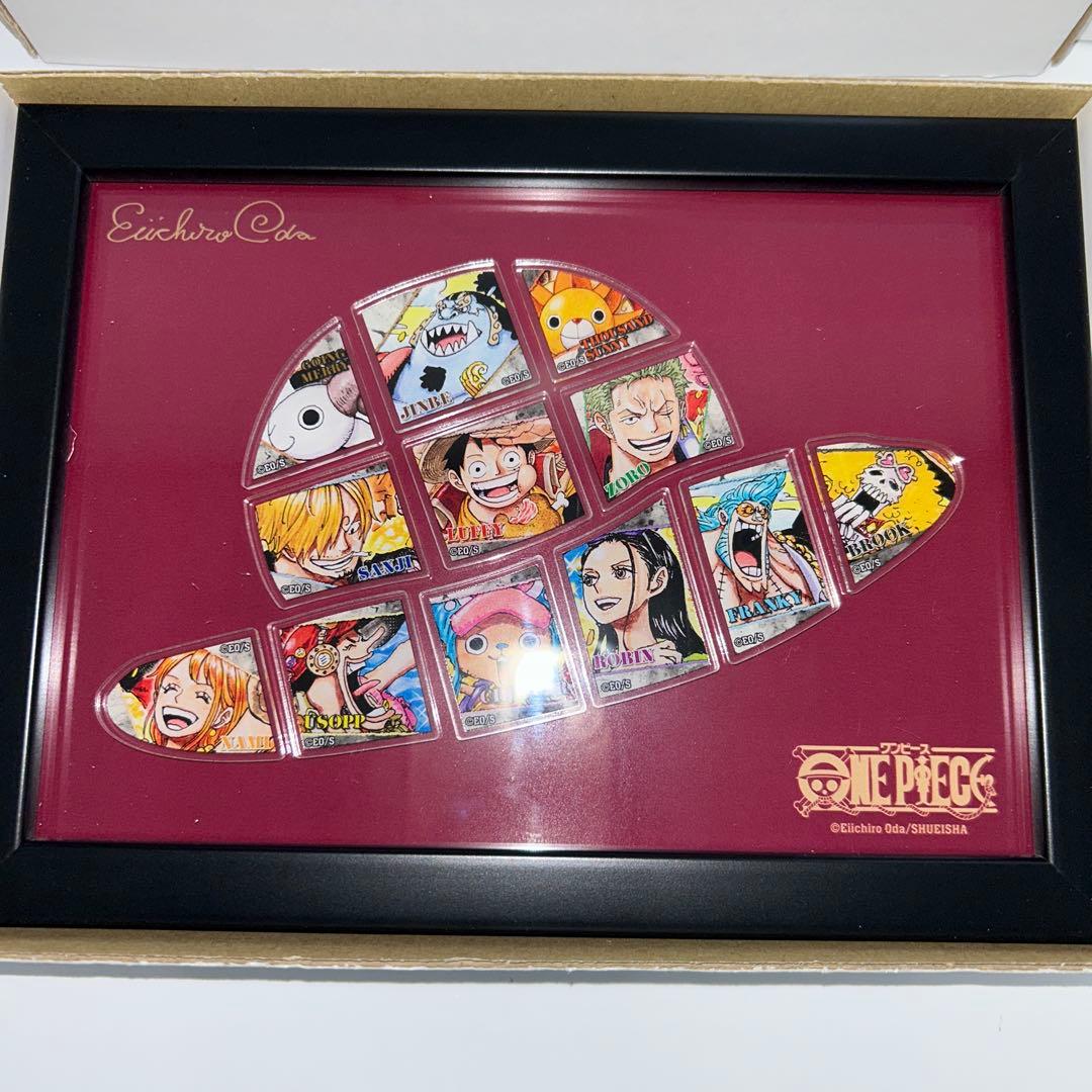 【新品】ONE PIECE 25周年記念 額装ピンズセット 麦わら帽子 8点