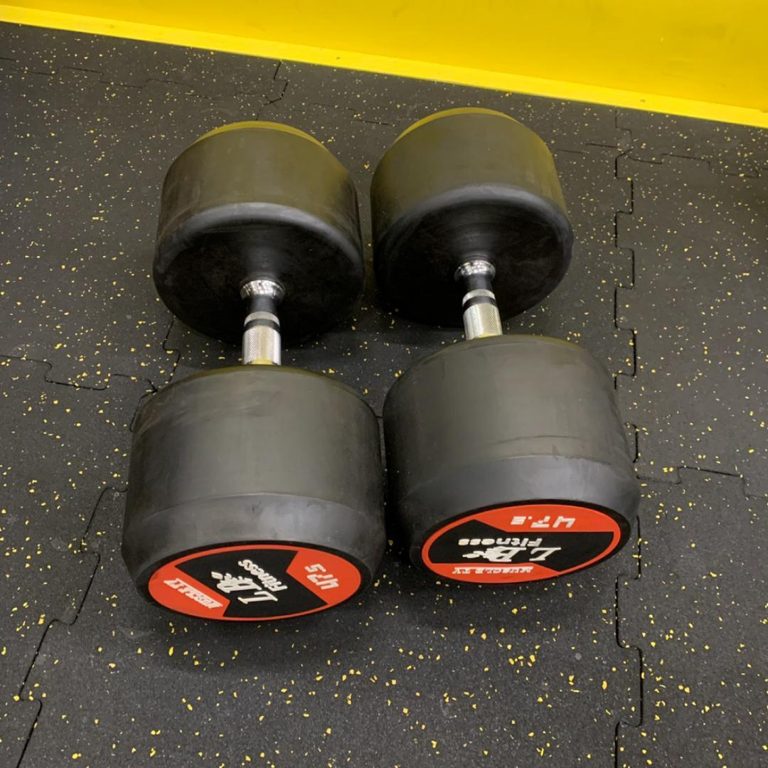 ラバー ダンベル 47.5kg × 2個 セット