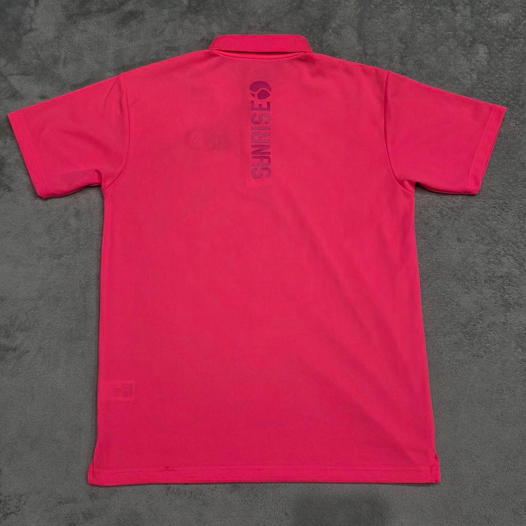 SANRISE　サンライズ　ポロシャツ　L　ピンク　GOLF　ゴルフ