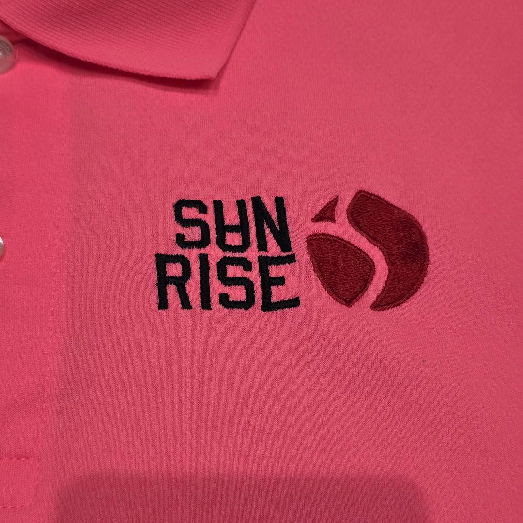 SANRISE　サンライズ　ポロシャツ　L　ピンク　GOLF　ゴルフ