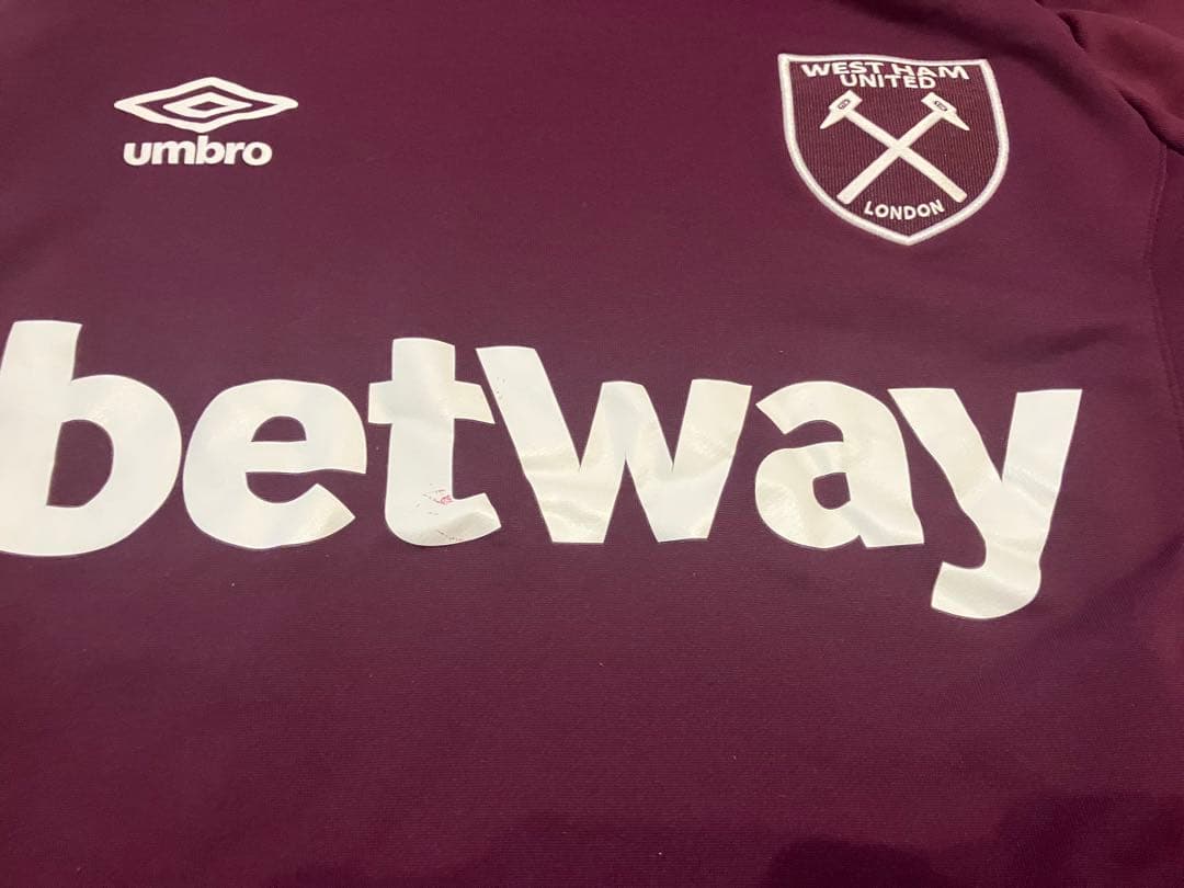 ウエストハムUMBROスウェット betway アンブロ　古着ビンテージ
