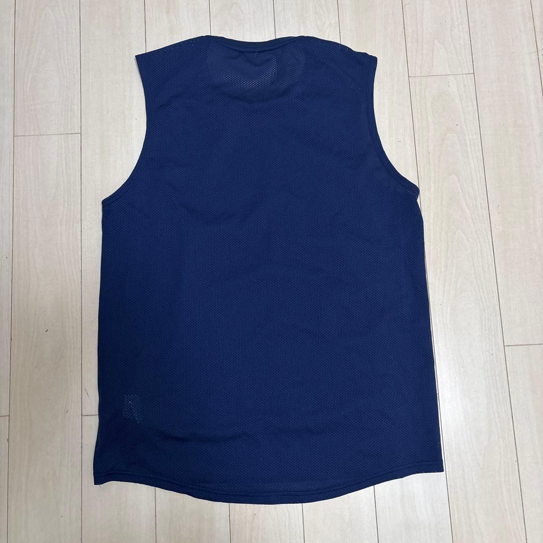 【美品】フランクアンドモリス　メッシュスリーブレス M ネイビー