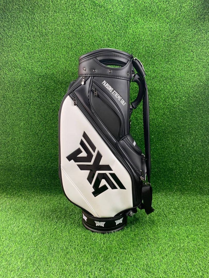 PXG ゴルフ キャディバッグ ゴルフバッグ クラブケース ホワイト 男女兼用