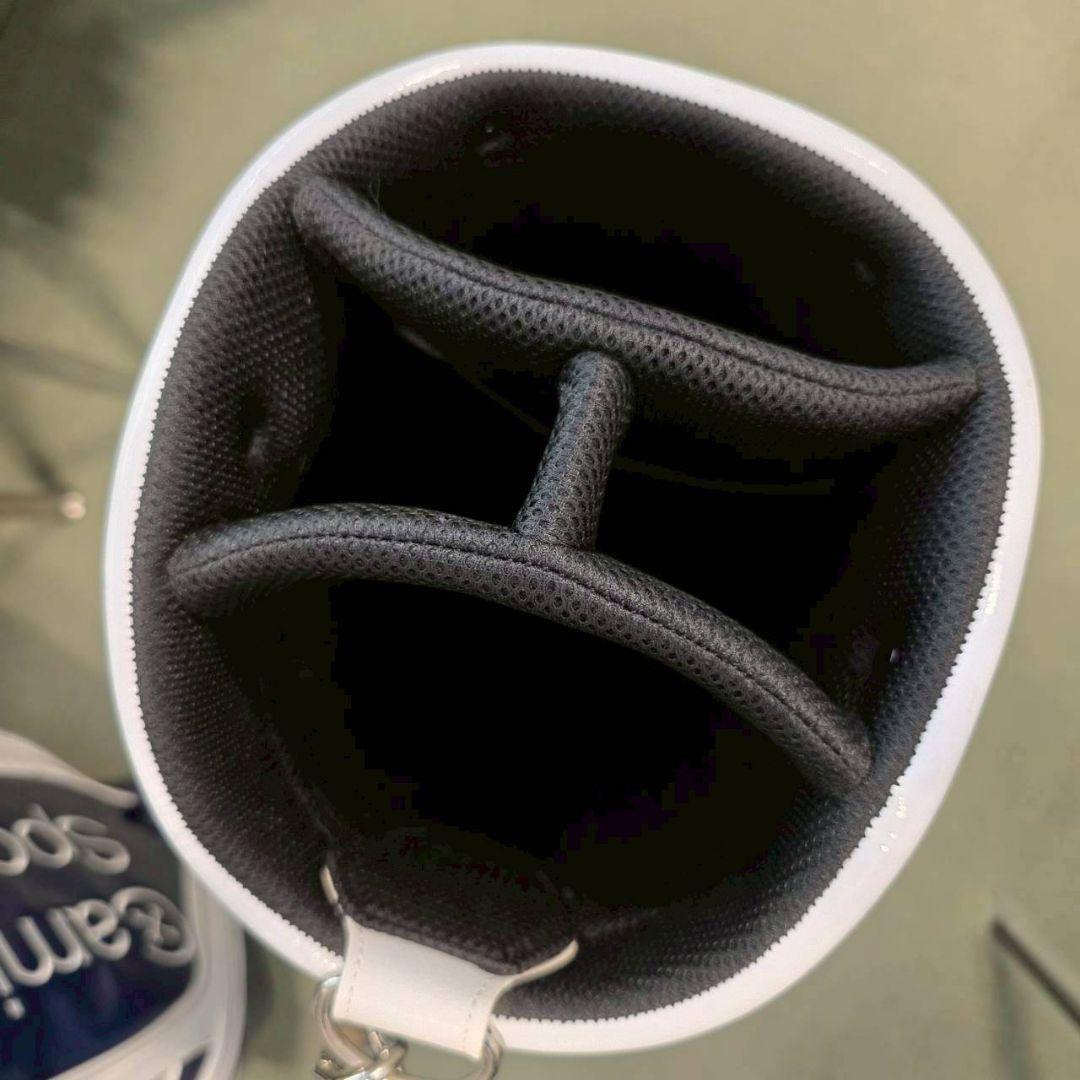 Callaway キャディバッグ ホワイト/ブラック ネームプレート付き