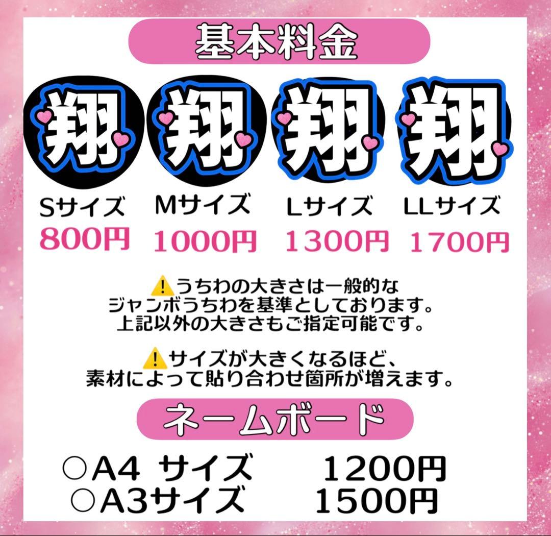ぴょんし様　うちわ　文字　オーダー　パネル　ネームボード　ハングル