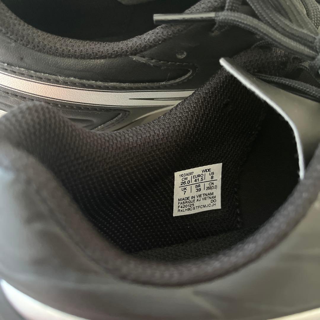 【最終値下げ】着用2回26cm ワイドASICS DS LIGHT ブラック