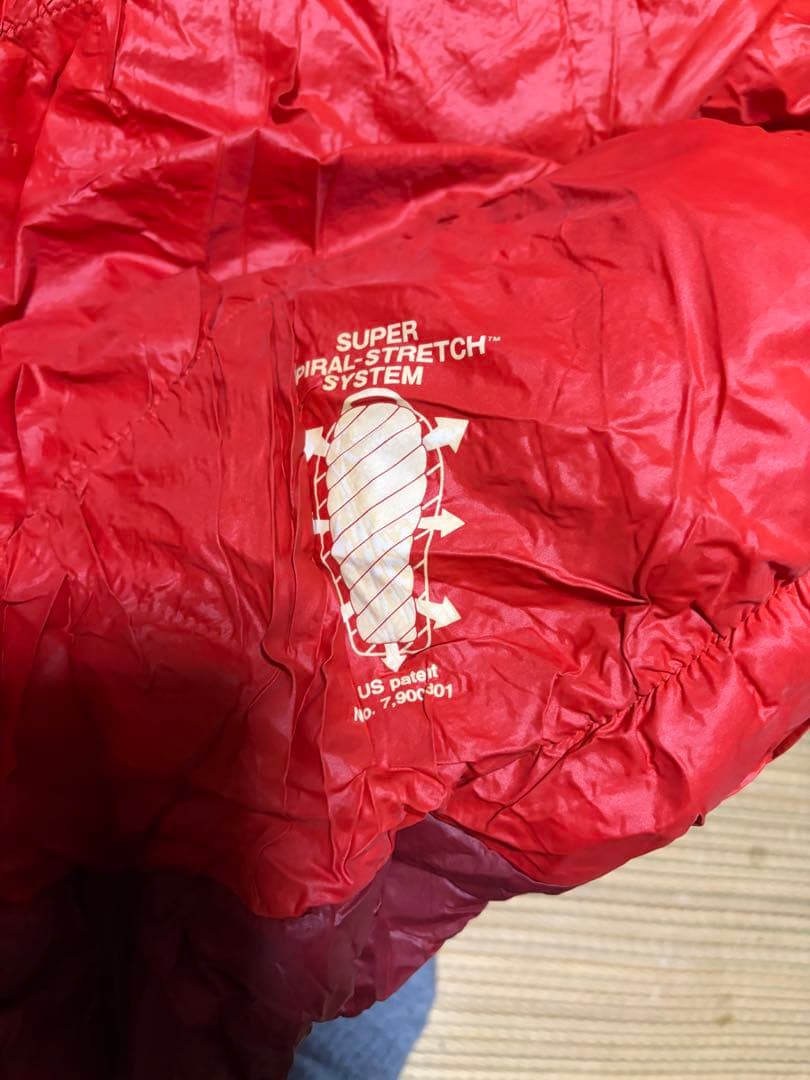 mont-bell Burrow Bag #0 赤 寝袋