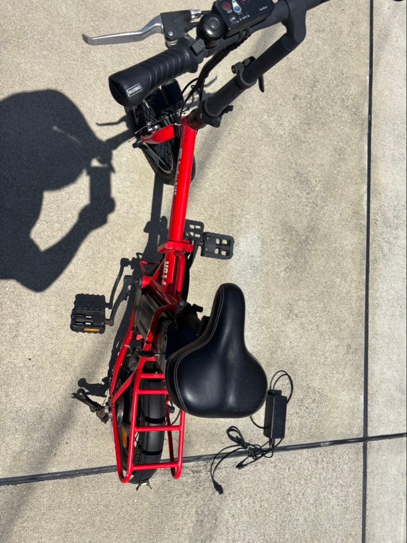 ふ*こ様 赤い電動アシスト自転車 折りたたみ式