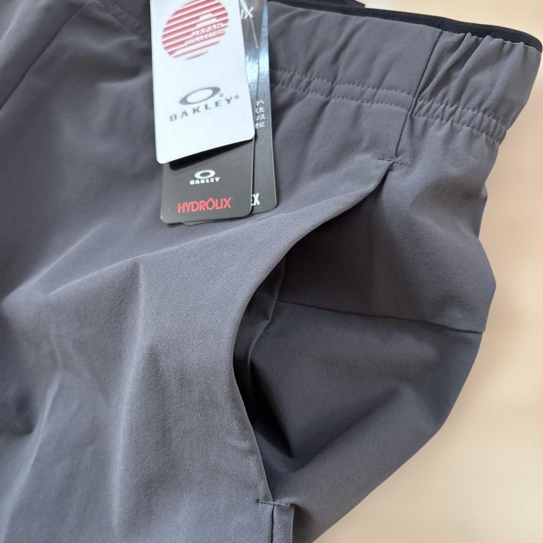 新品　オークリー　メンズ　ゴルフ　ストレッチ　テーパードパンツ　ダークグレー3L