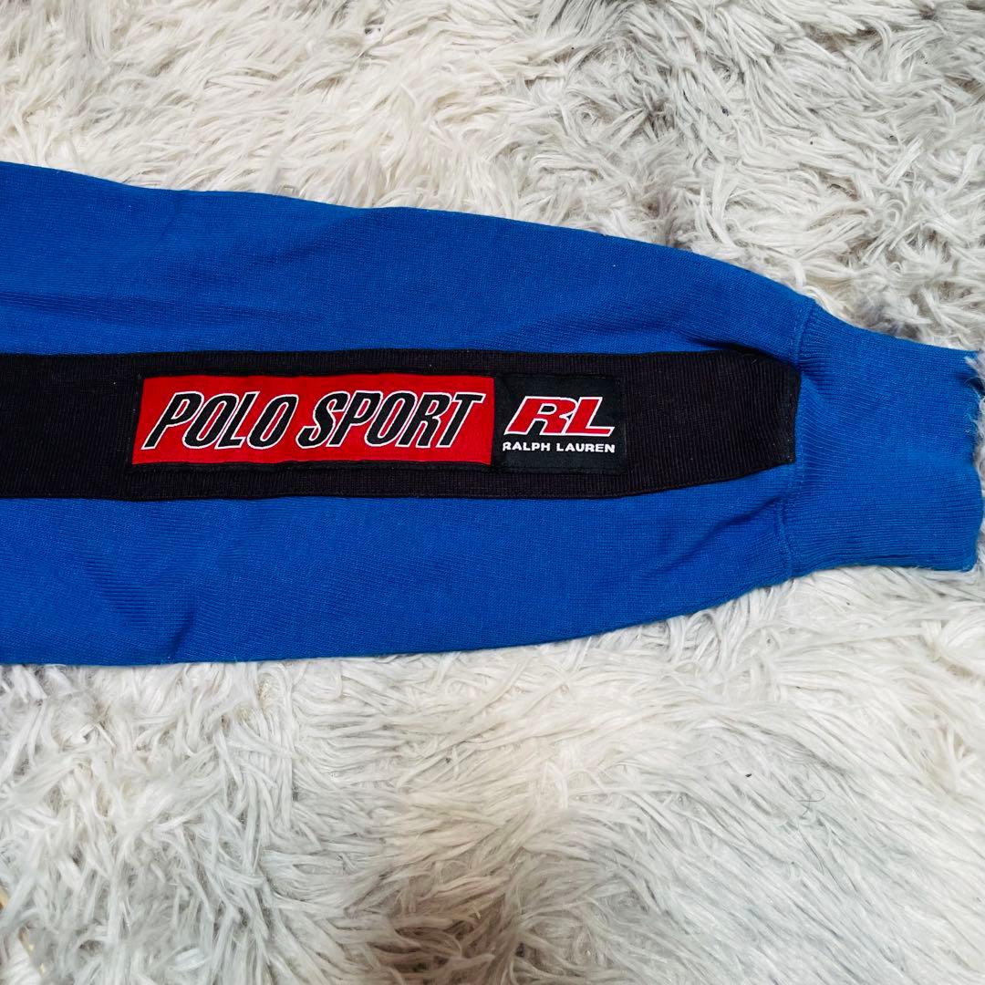 90s POLO SPORT ラルフローレン ラガーシャツ 星条旗ロゴ Mサイズ