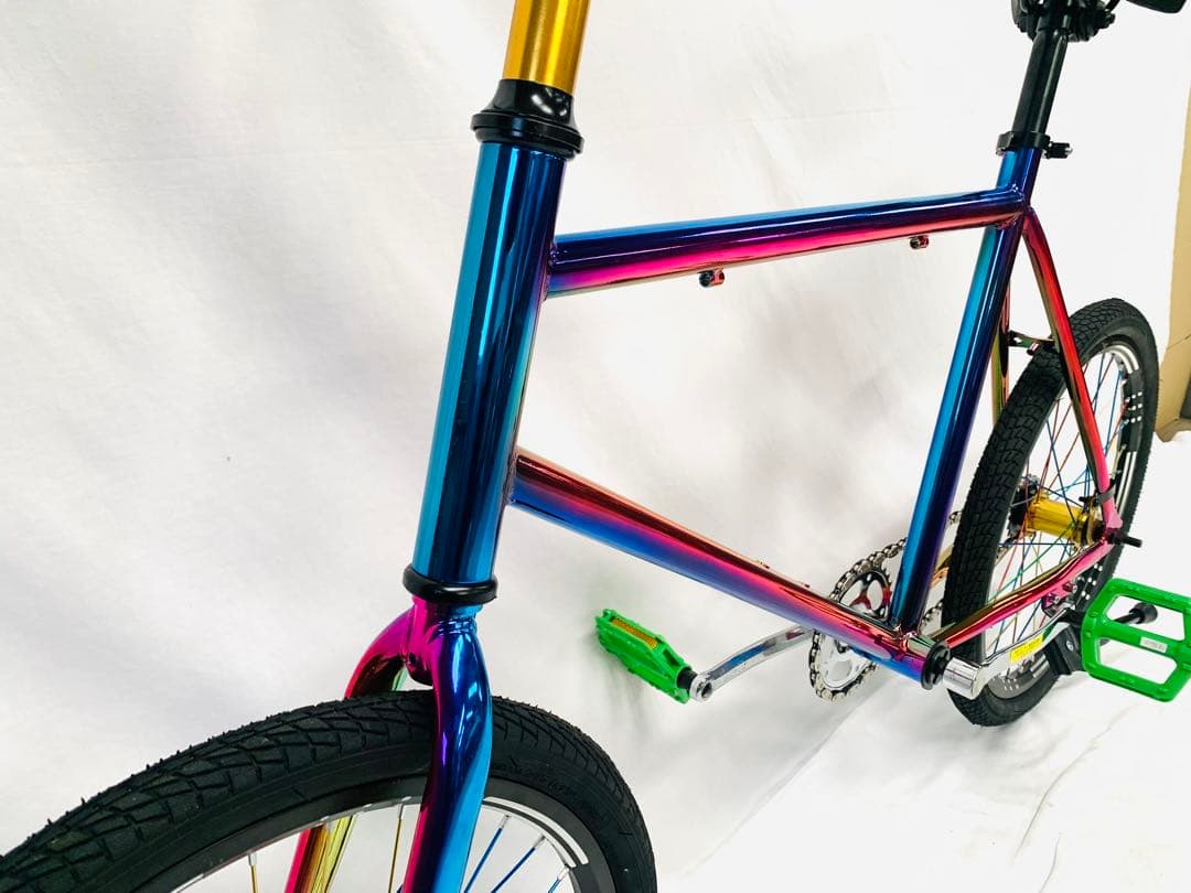 【新品】送料無料 多彩カラーシフト自転車ミニベロ9.3キロ小径車バックブレーキ
