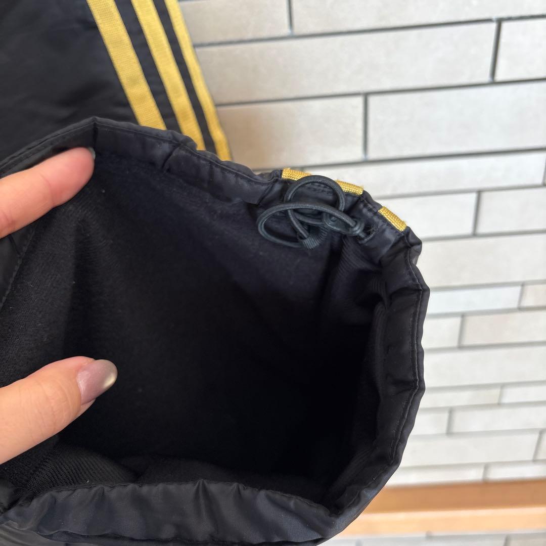 adidas アディダス 黒金 上下セットアップ ジャージ L