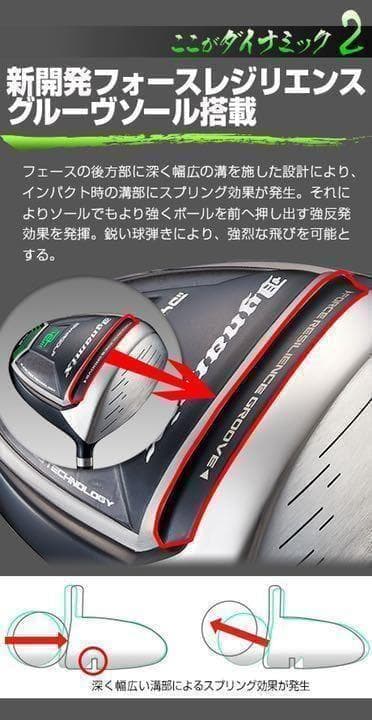 【新品】ほぼ高反発!の適合最強反発力の豪快な飛び☆ ダイナミクス ドライバー