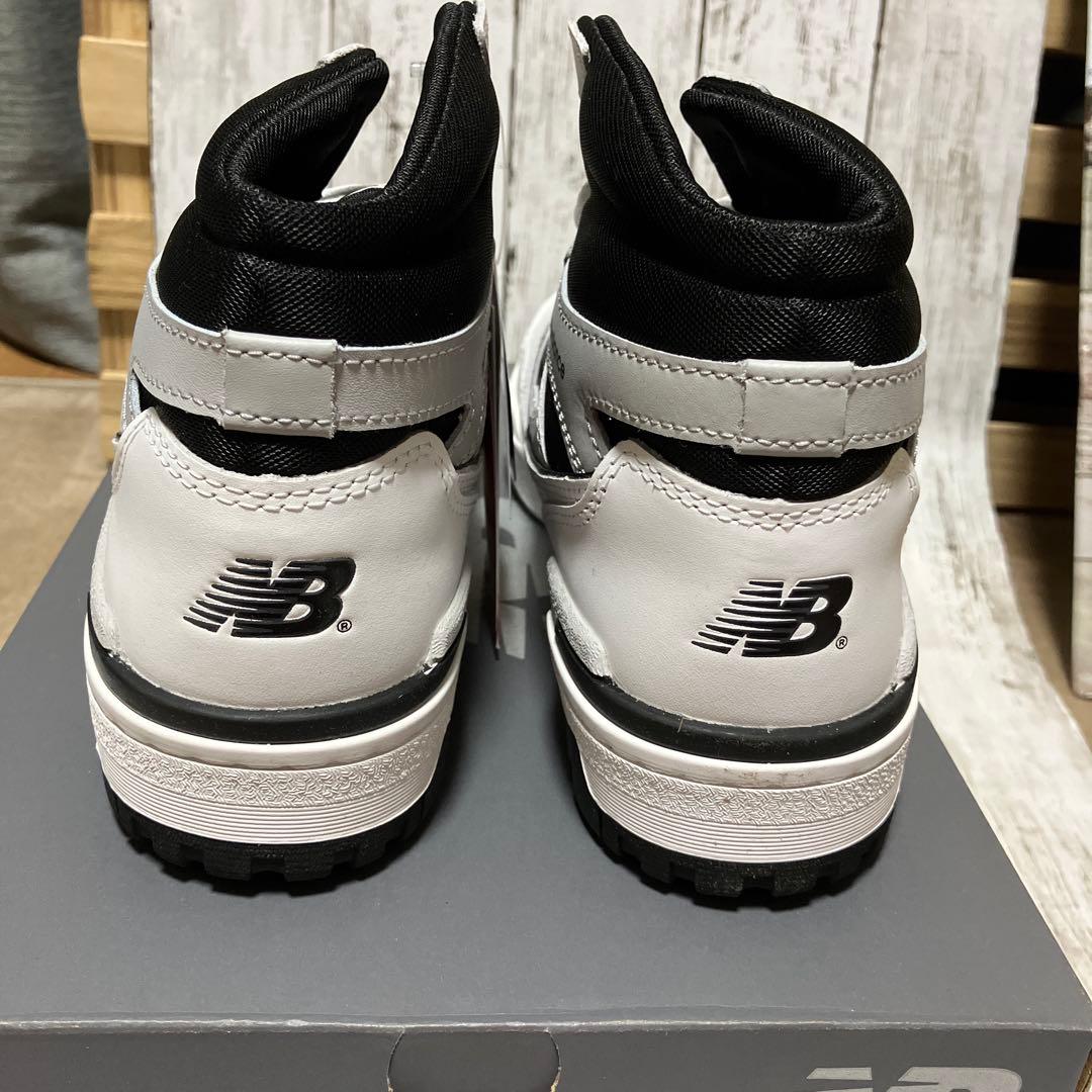 new balance 650 ホワイト/ブラック バスケットシューズ　26.0