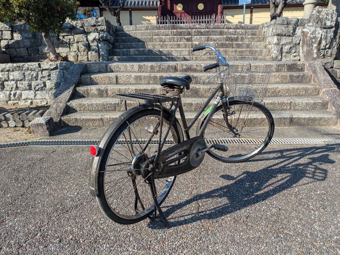 ナショナル　実用車　昭和　レトロ　自転車 ロッドブレーキ　ビンテージ