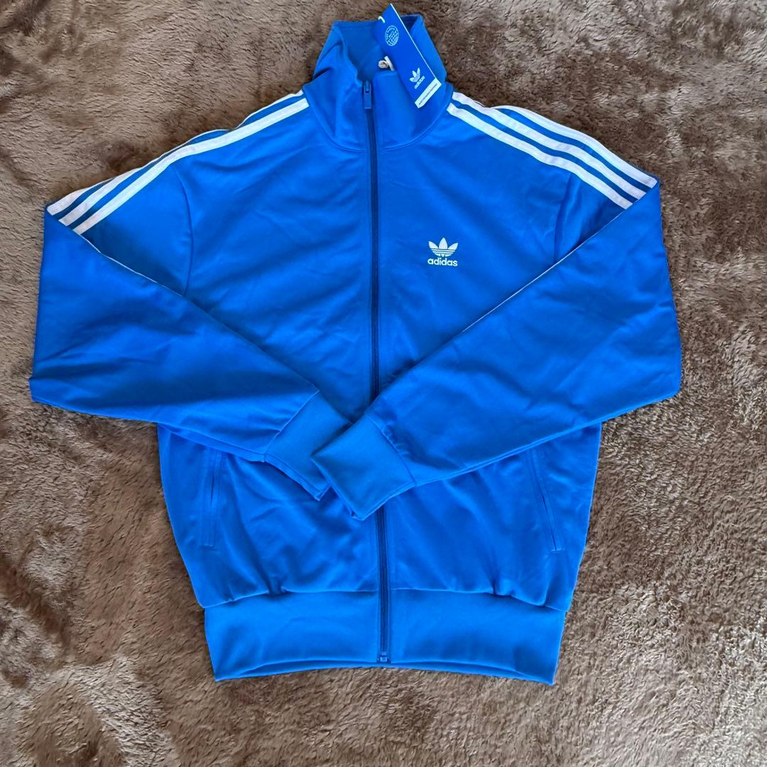 adidas トラックジャケット ジャージ ブルー S 新品タグ付き