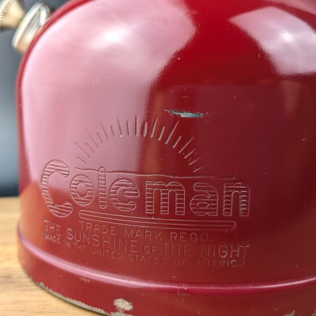 Coleman 200A バーガンディ 1962年2月製 ランタン ケース付き
