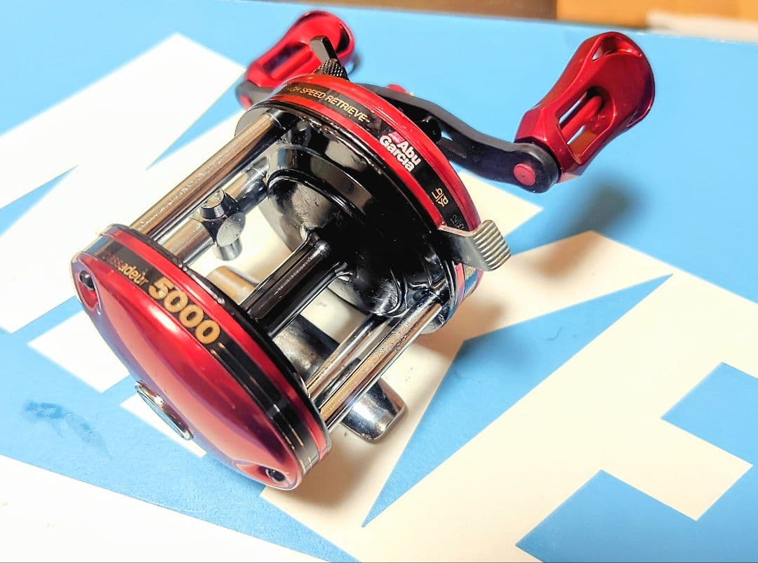 アンバサダー5000 カスタム4 BB カーボンハンドル軽量化フルオーバーホール