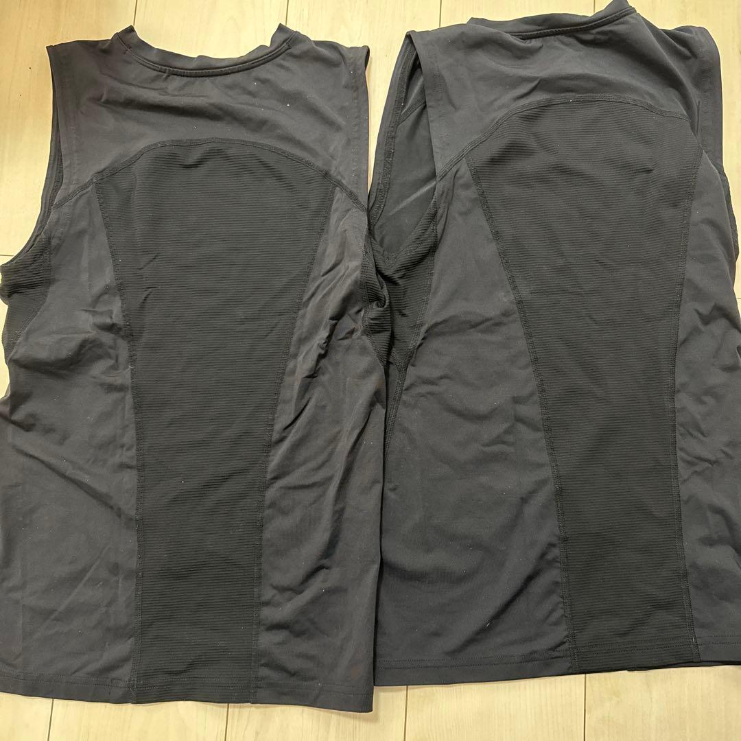 2XU メンズ M ブラック ノースリーブ アンダーシャツ2枚