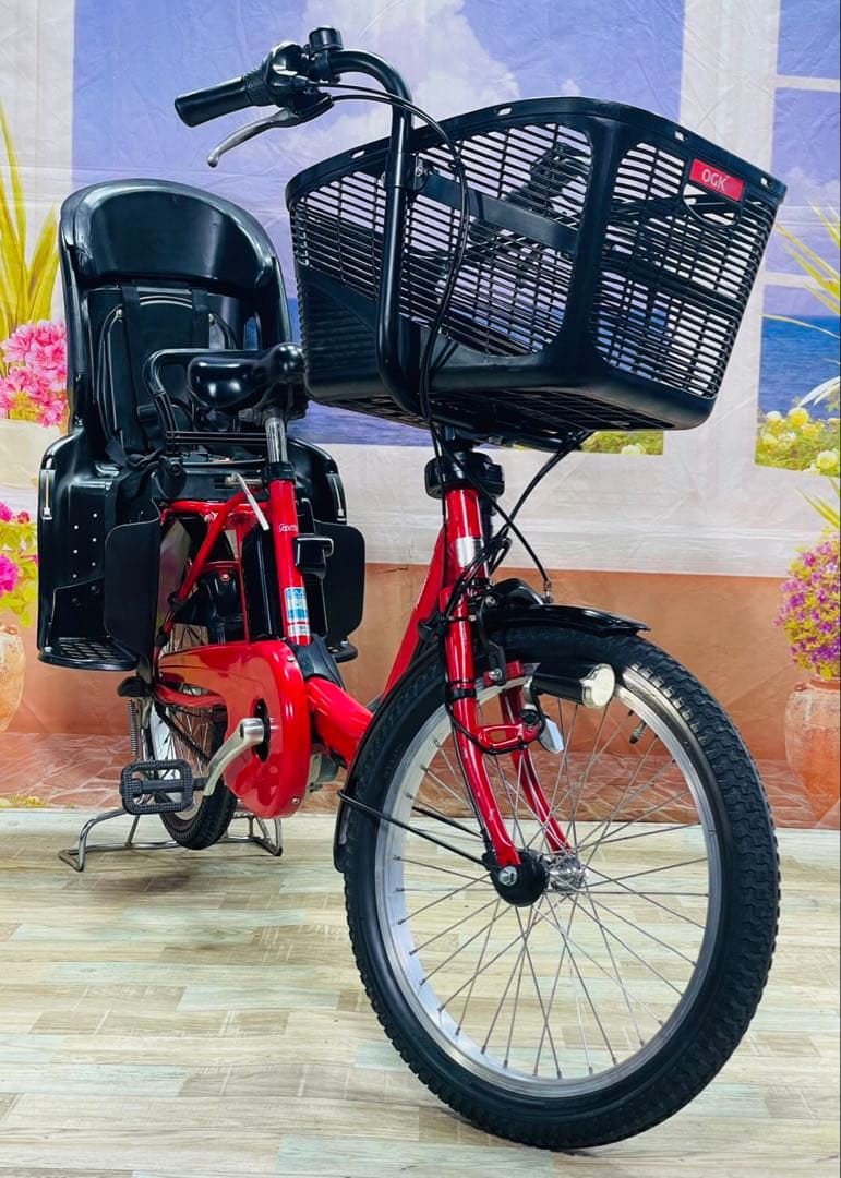 パナソニックギュット⭐️12AH！子供乗せ電動アシスト自転車Y3619