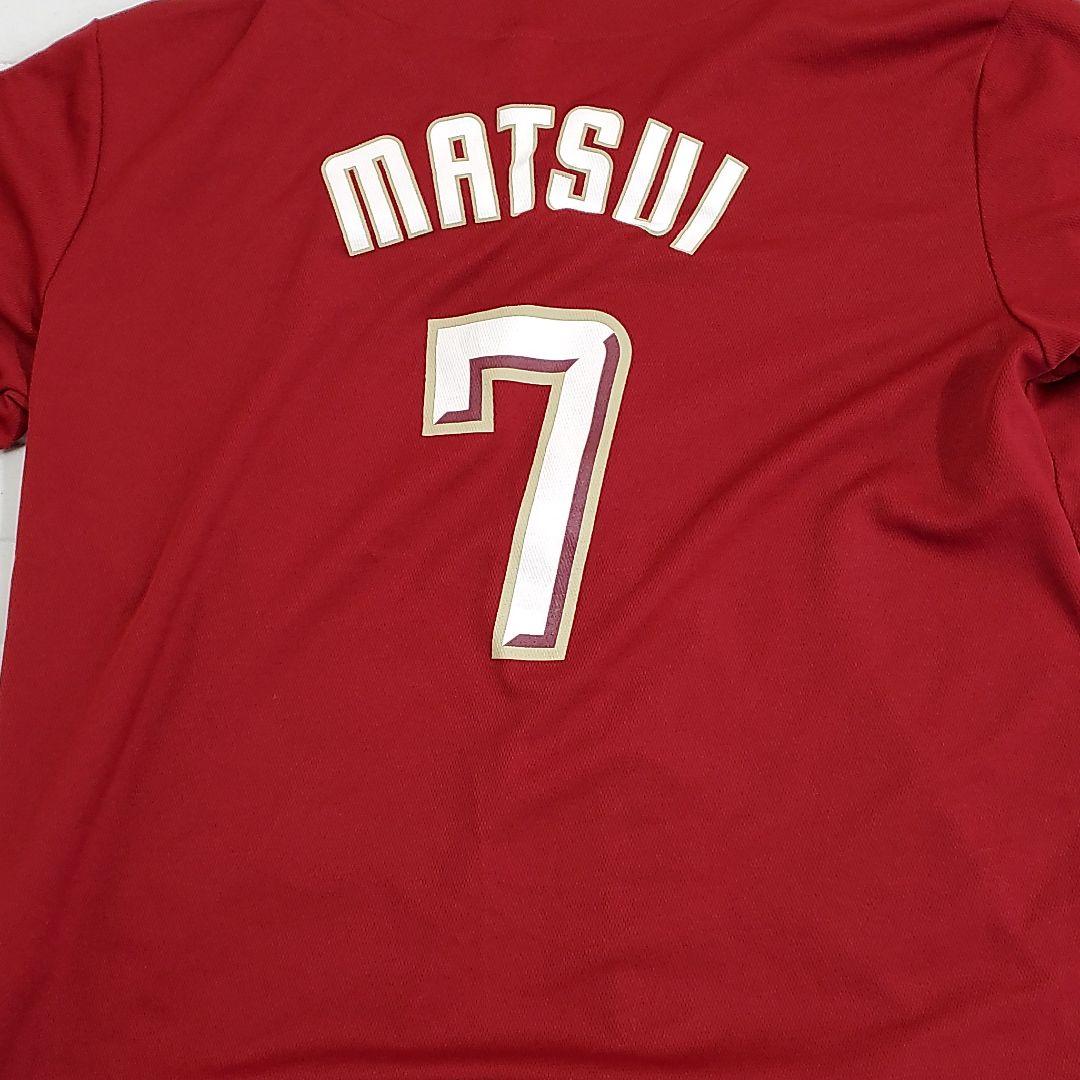 未使用、サイズはＬ。楽天松井かずお選手現役の時のユニフォームです。