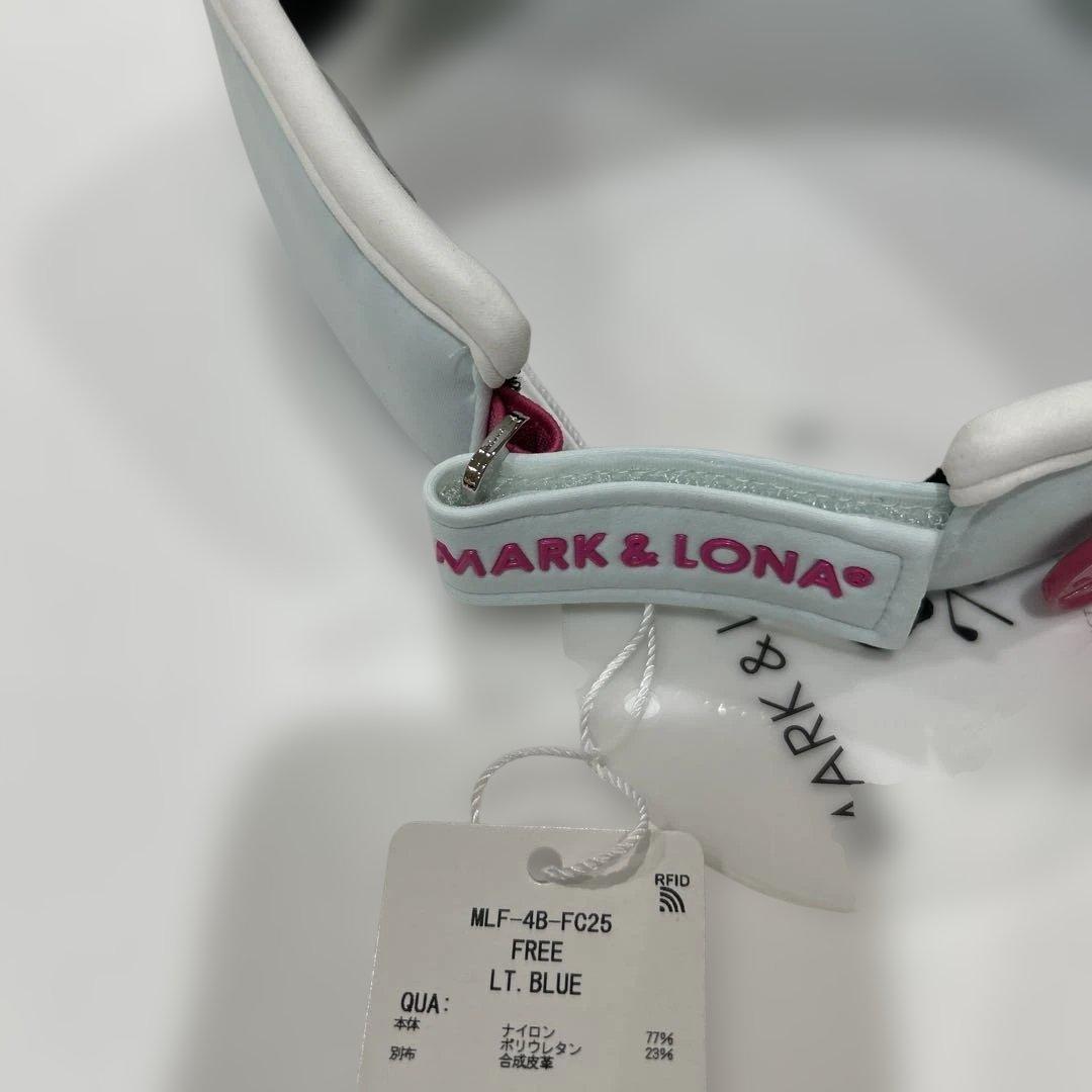 新品❤️MARK & LONA 水色バイザー スカルデザイン