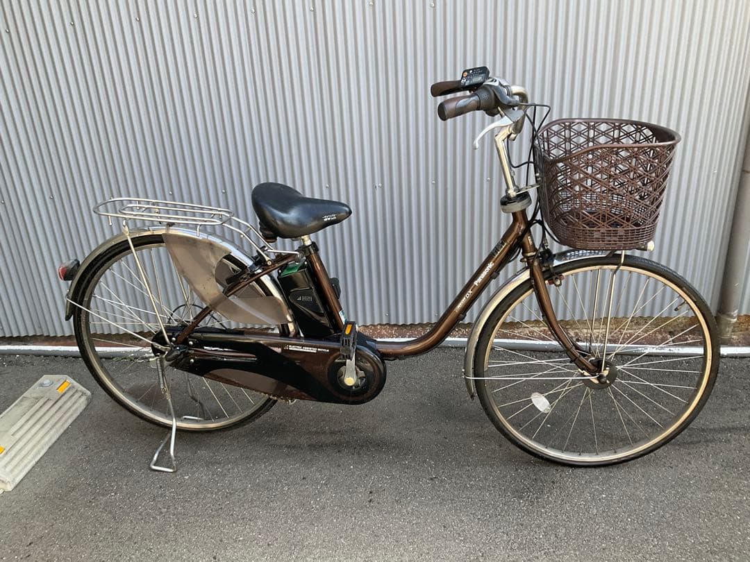 パナソニック新機種電動アシスト自転車viviDX26インチブラウンボディー