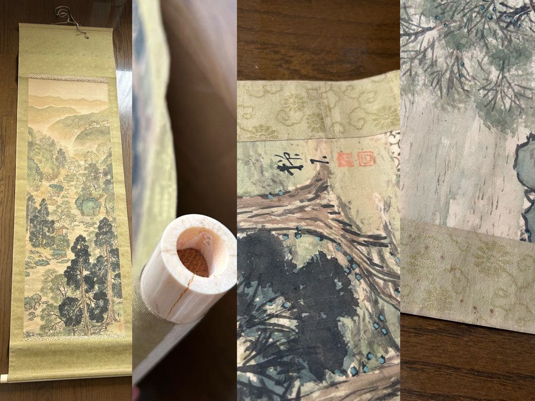 絵 色紙 37点 掛け軸 8点 置物 1点まとめ売り ジャンク