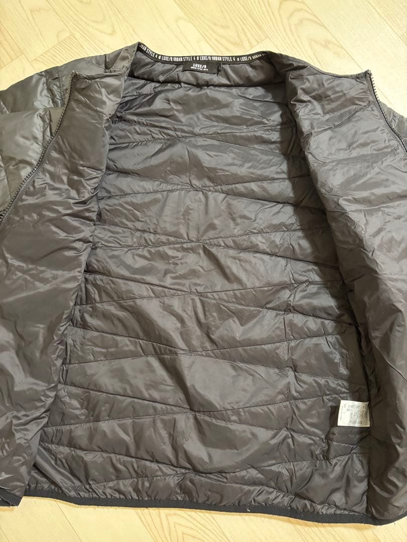 LUXE/R ラグジュ　ブラック 高密度タフタ　ダウンジャケット L サイズ美品