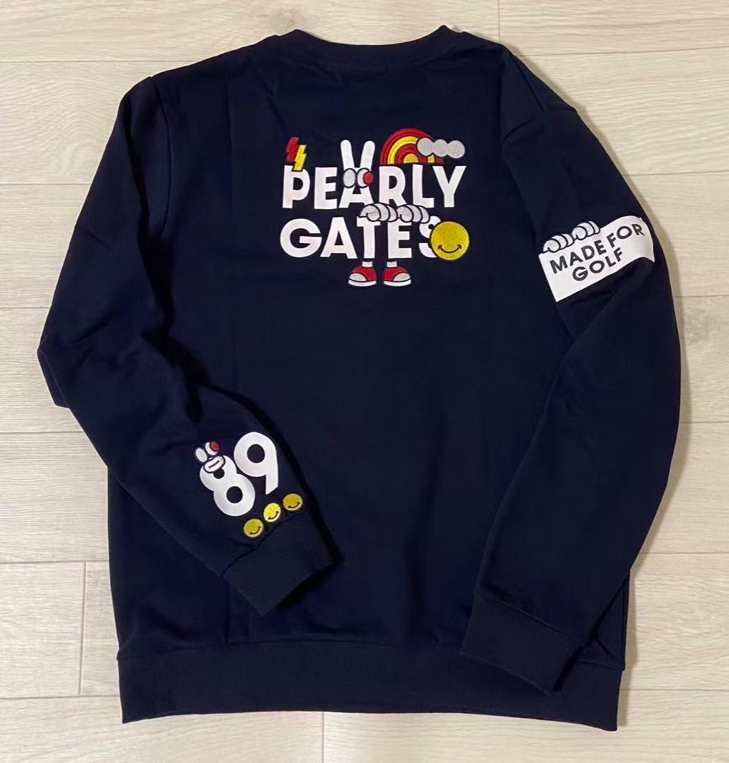 新品 正規品 パーリーゲイツ どうしちゃったPGスウェット 紺 サイズ5 L