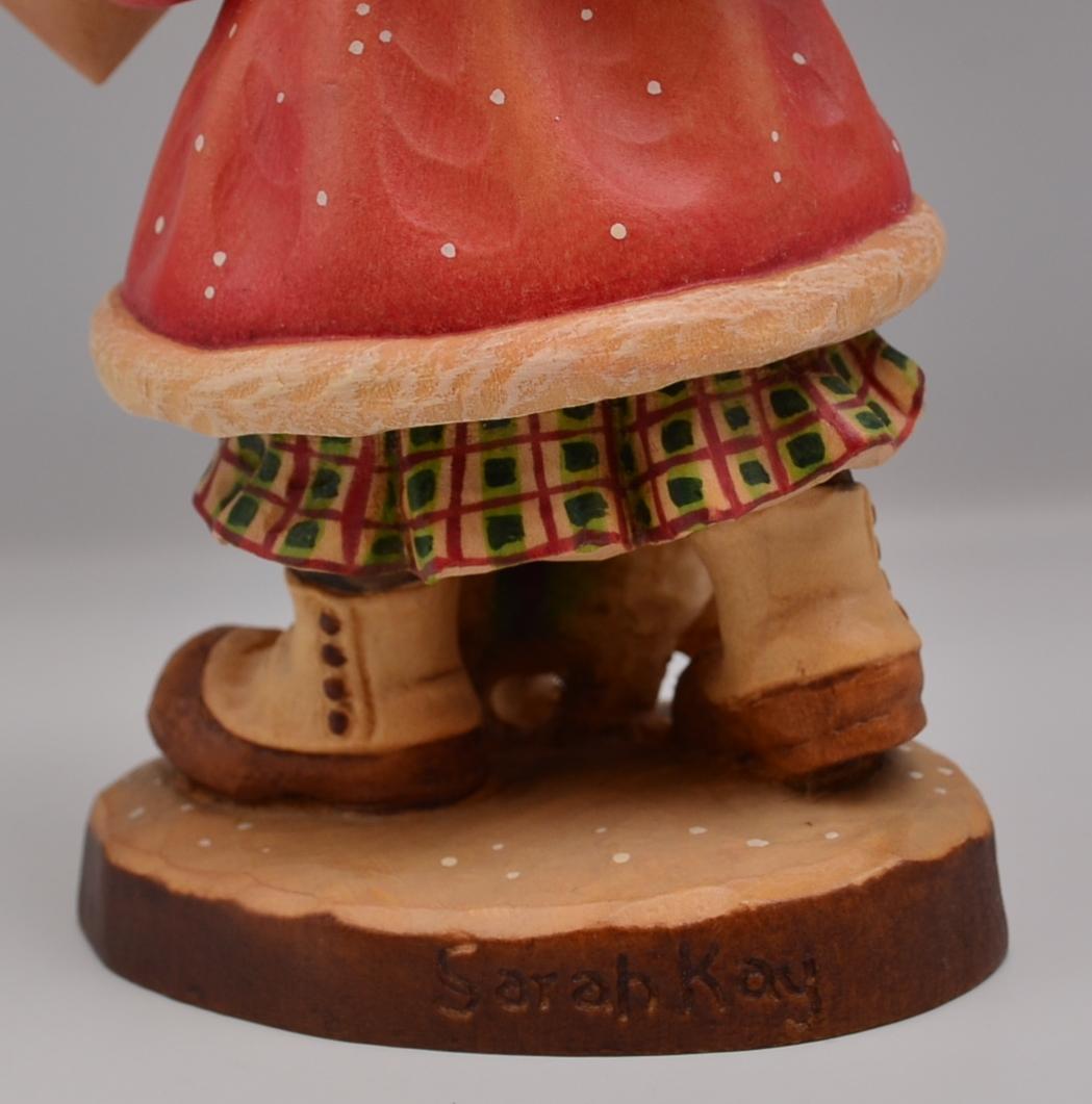 速達　アンリ　ANRI　サラケイ　木彫り人形　イタリア　高さ18ｃｍ　限定品　箱